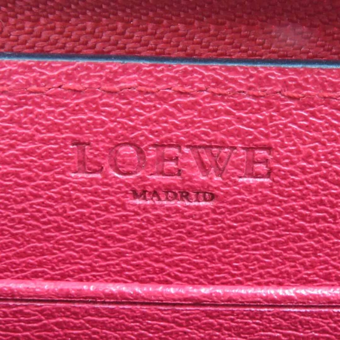 LOEWE(ロエベ)のロエベ LOEWE ラウンドファスナー長財布 レザー レッド 送料無料【中古】 h30162f レディースのファッション小物(財布)の商品写真