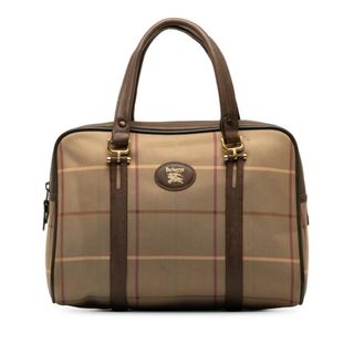 バーバリー(BURBERRY)のバーバリー チェック ハンドバッグ ナイロン レディース BURBERRY 【1-0142576】(ハンドバッグ)