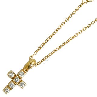 STAR JEWELRY - 美品 スタージュエリー クロス 十字架 モチーフ ネックレス K18YG イエローゴールド レディース STAR JEWELRY 【1-0142589】