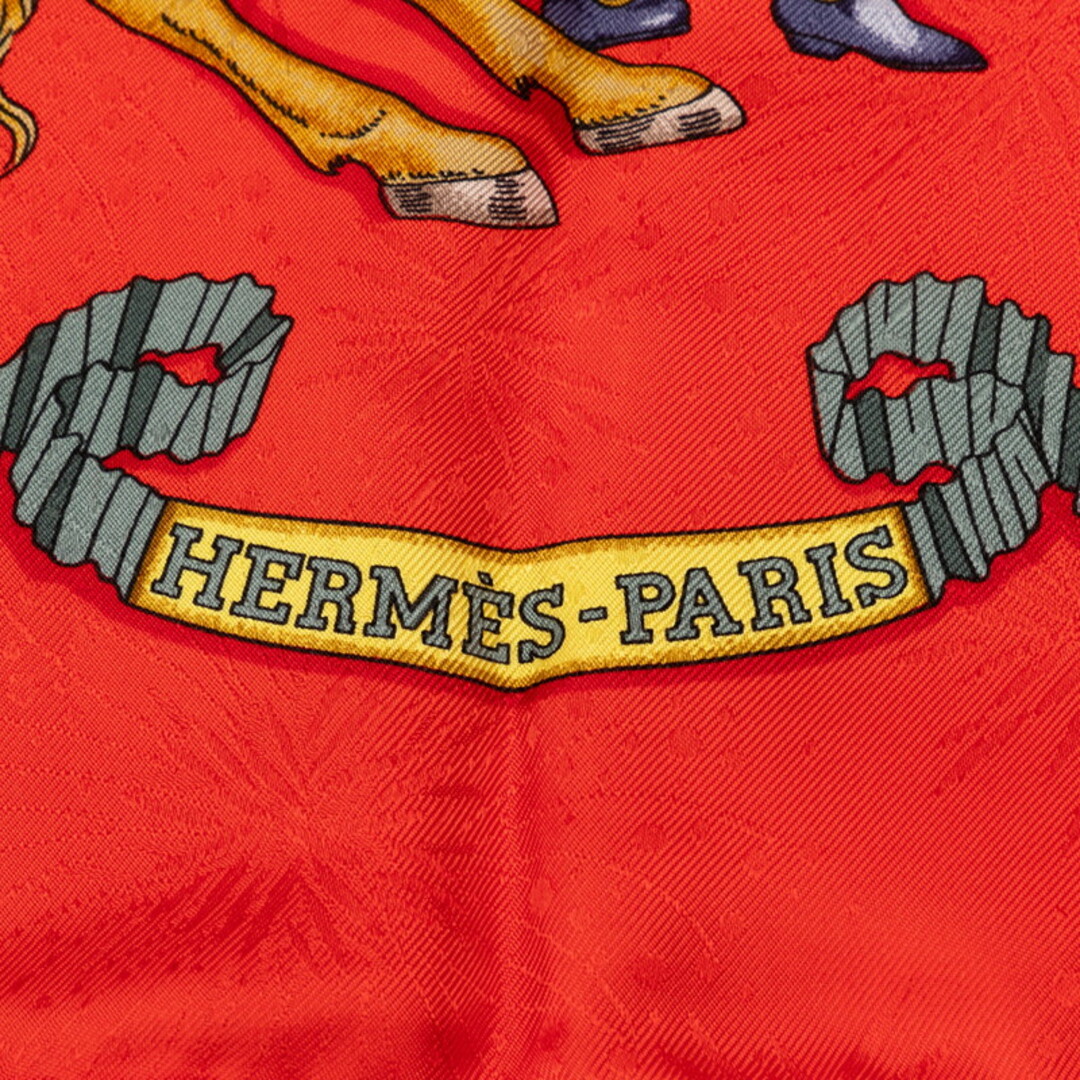 Hermes(エルメス)の美品 エルメス カレ90 LES FETES DU ROI SOLEIL 太陽王の祝典 スカーフ シルク レディース HERMES 【222-43610】 レディースのファッション小物(バンダナ/スカーフ)の商品写真