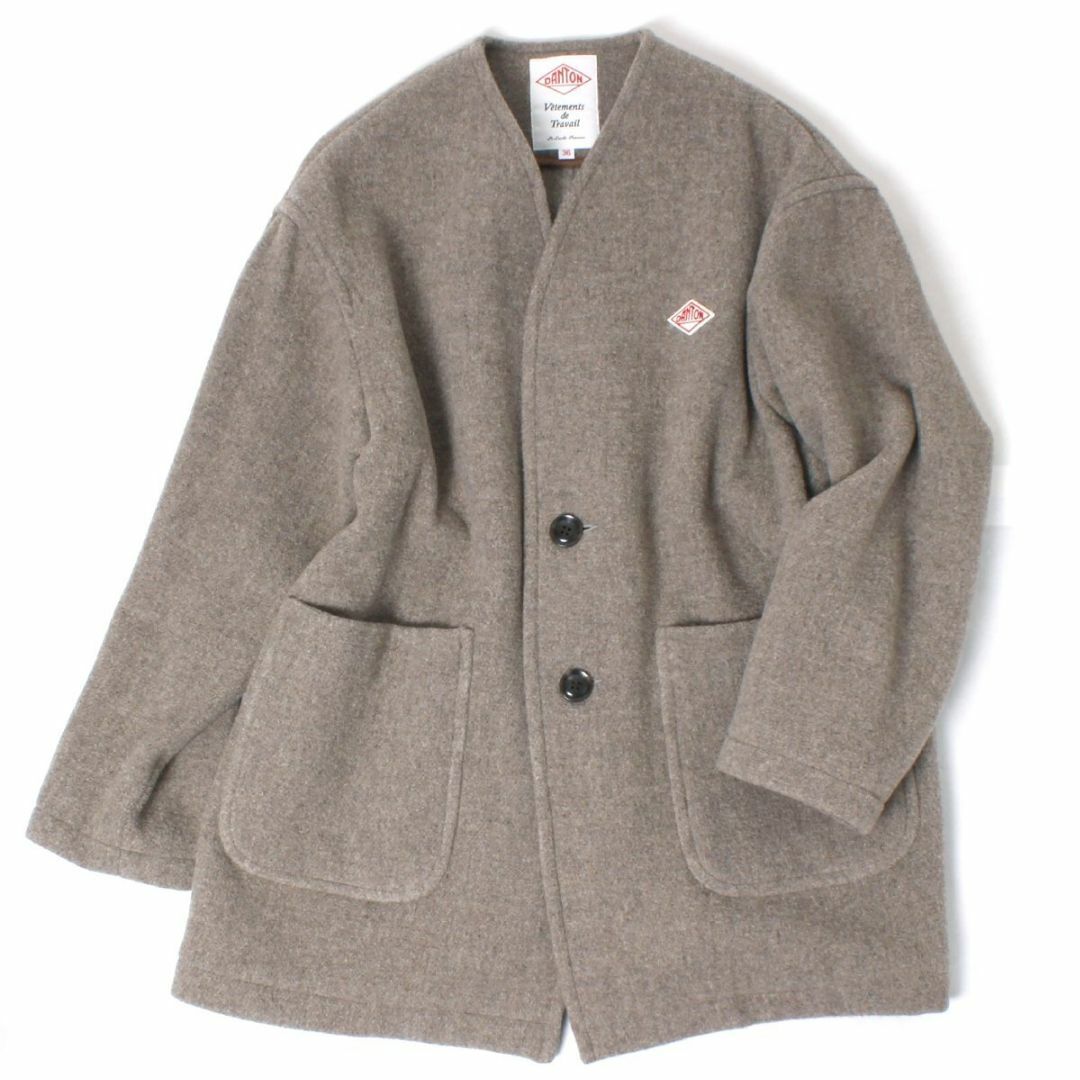 DANTON(ダントン)のDANTON COLLARLESS V NECK COAT Vネックコート  レディースのジャケット/アウター(その他)の商品写真