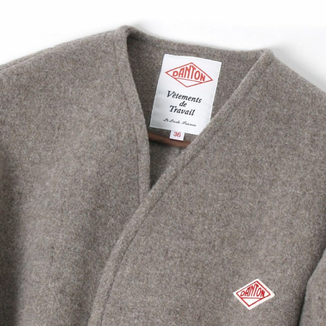 DANTON(ダントン)のDANTON COLLARLESS V NECK COAT Vネックコート  レディースのジャケット/アウター(その他)の商品写真