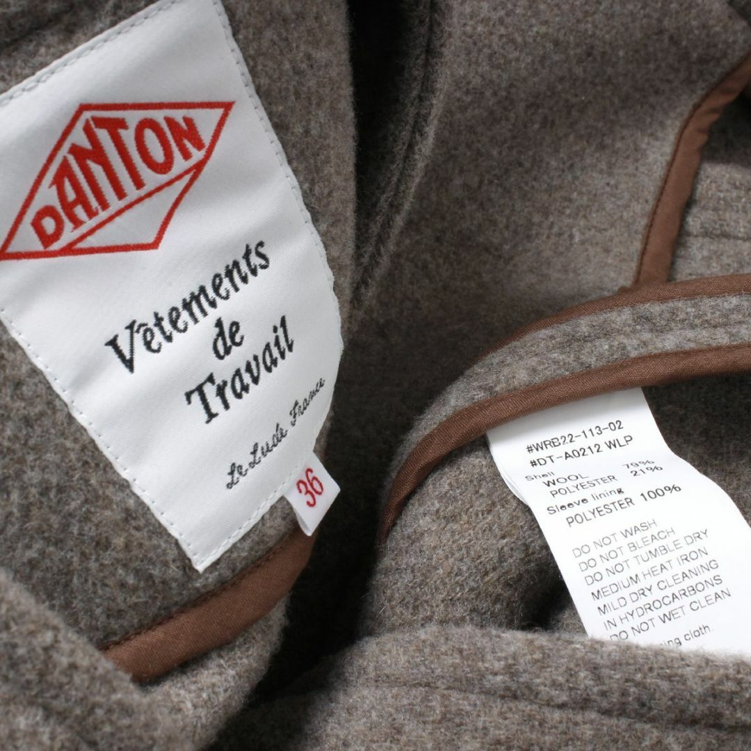 DANTON(ダントン)のDANTON COLLARLESS V NECK COAT Vネックコート  レディースのジャケット/アウター(その他)の商品写真