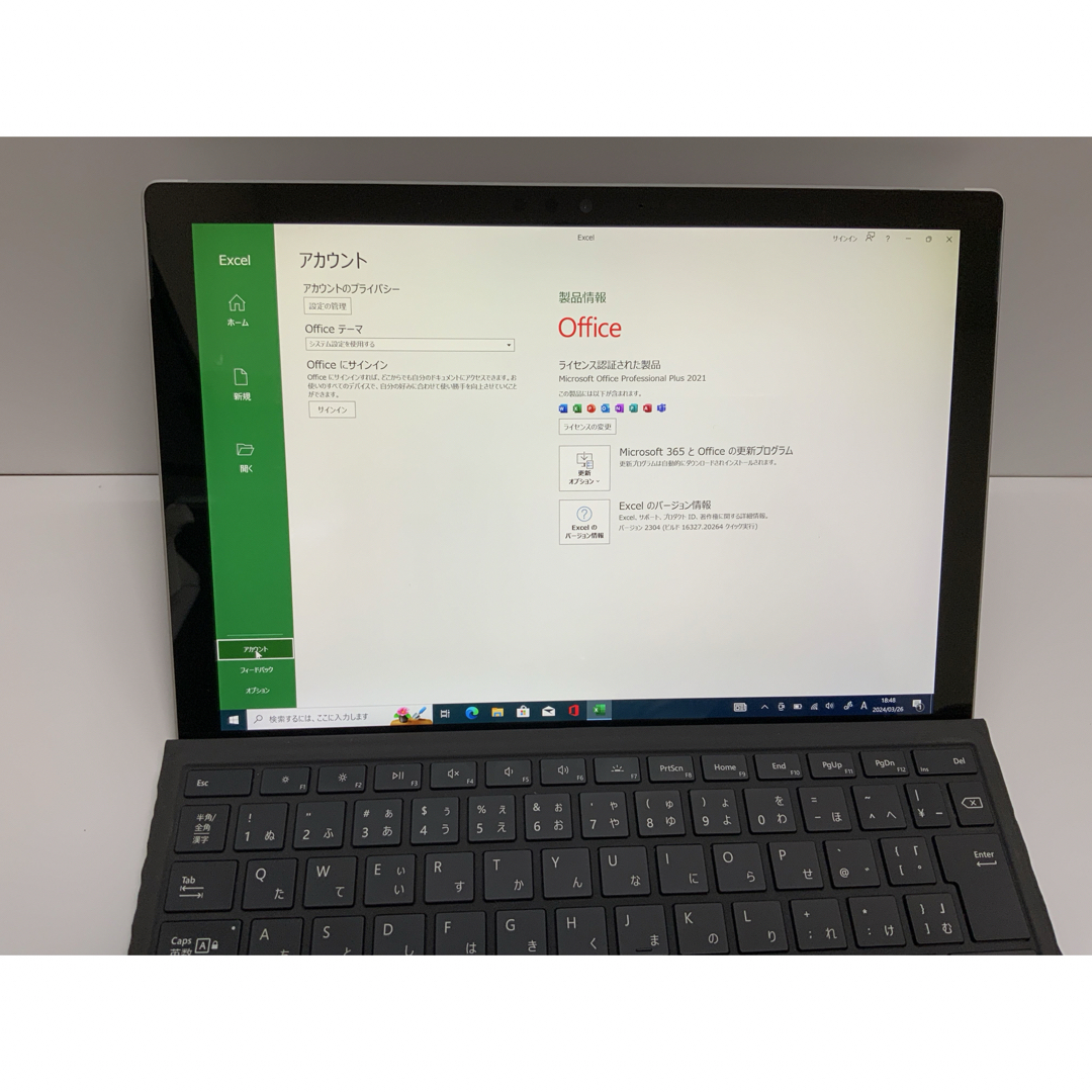 Microsoft(マイクロソフト)のSurface Pro6 Corei5 8GB 128GB Office 付 スマホ/家電/カメラのPC/タブレット(ノートPC)の商品写真