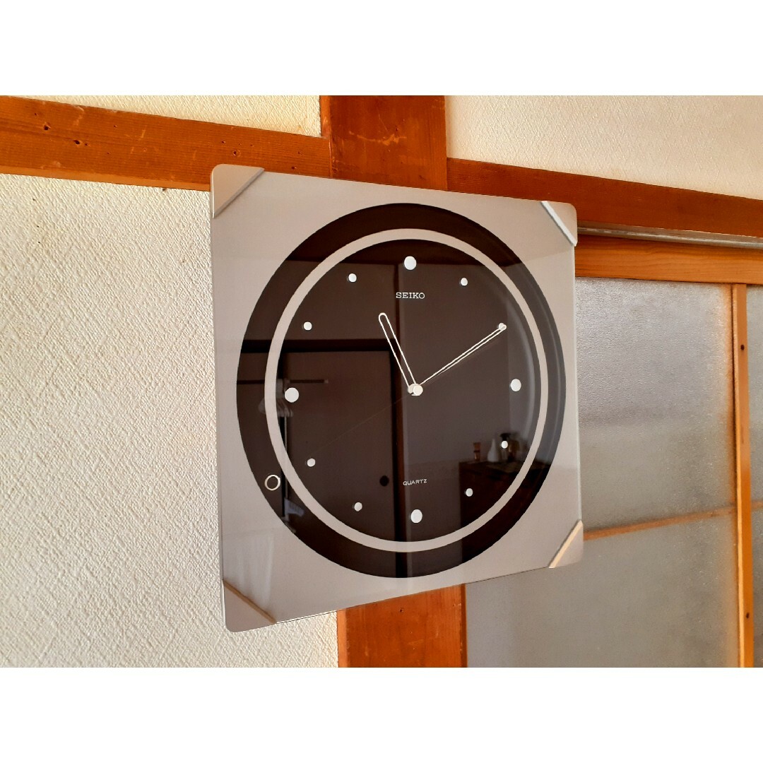 SEIKO(セイコー)の80's　SEIKO　掛け時計　ポストモダン　ビンテージ　レトロ インテリア/住まい/日用品のインテリア小物(掛時計/柱時計)の商品写真