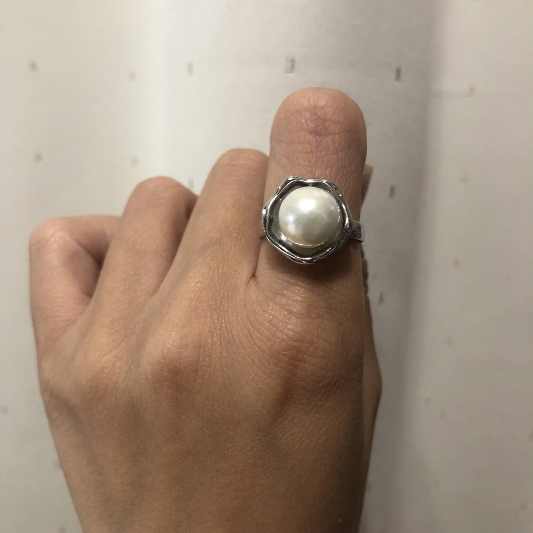 淡水パール　真珠　指輪　リング レディースのアクセサリー(リング(指輪))の商品写真