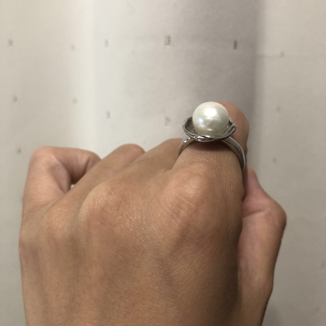 淡水パール　真珠　指輪　リング レディースのアクセサリー(リング(指輪))の商品写真