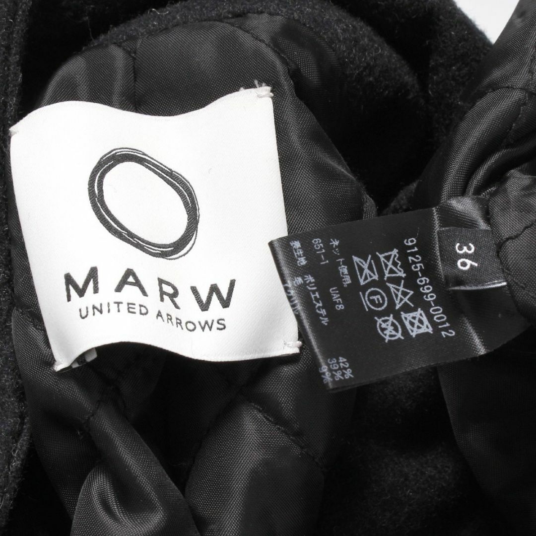 UNITED ARROWS(ユナイテッドアローズ)のMARW UNITED ARROWS メルトンスタンドカラージャケット レディースのジャケット/アウター(その他)の商品写真