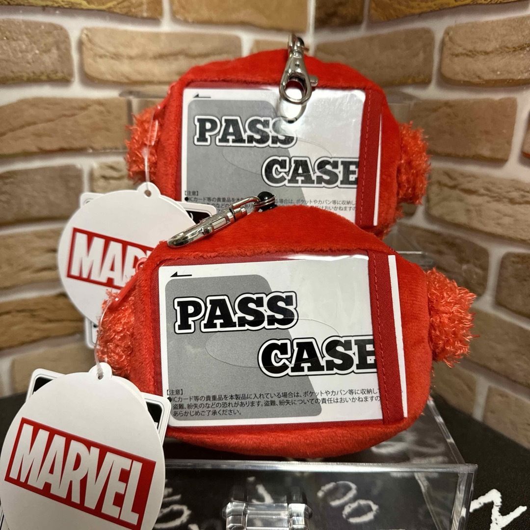 MARVEL(マーベル)のMARVEL  ポフモフ  フェイスパスケース  アイアンマン　2個セット エンタメ/ホビーのおもちゃ/ぬいぐるみ(キャラクターグッズ)の商品写真