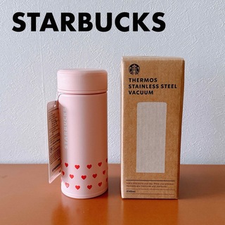 スターバックス(Starbucks)の韓国 スターバックスバレンタイン限定タンブラー　ピンク ハート　水筒(タンブラー)