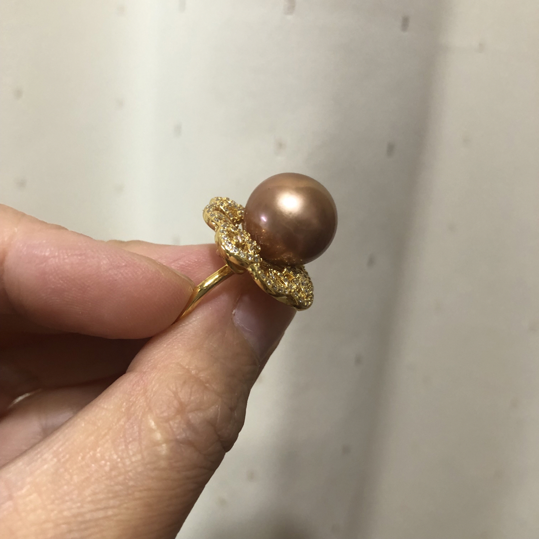 淡水パール　真珠　指輪　リング　傷あり レディースのアクセサリー(リング(指輪))の商品写真