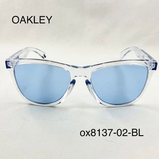 オークリー(Oakley)のオークリーox8137-02ライトブルーサングラスFrogskins(サングラス/メガネ)