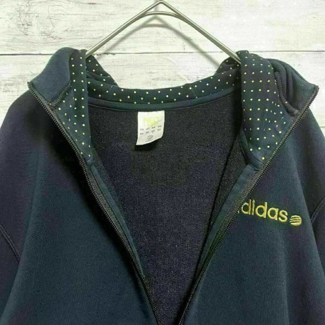 adidas(アディダス)のz35 US古着 アディダス フルジップ スウェット パーカー 刺繍ロゴ メンズのトップス(スウェット)の商品写真