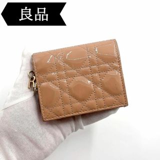 クリスチャンディオール(Christian Dior)の◇クリスチャンディオール◇パテントレザー/レディディオール/折り財布/ブランド(財布)