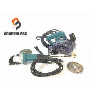 マキタ(Makita)の☆中古品 2台セット☆makita マキタ ディスクグラインダ GA4032 替刃付き 防じんマルノコ 5055FKB ※コメント必読 87564(工具)