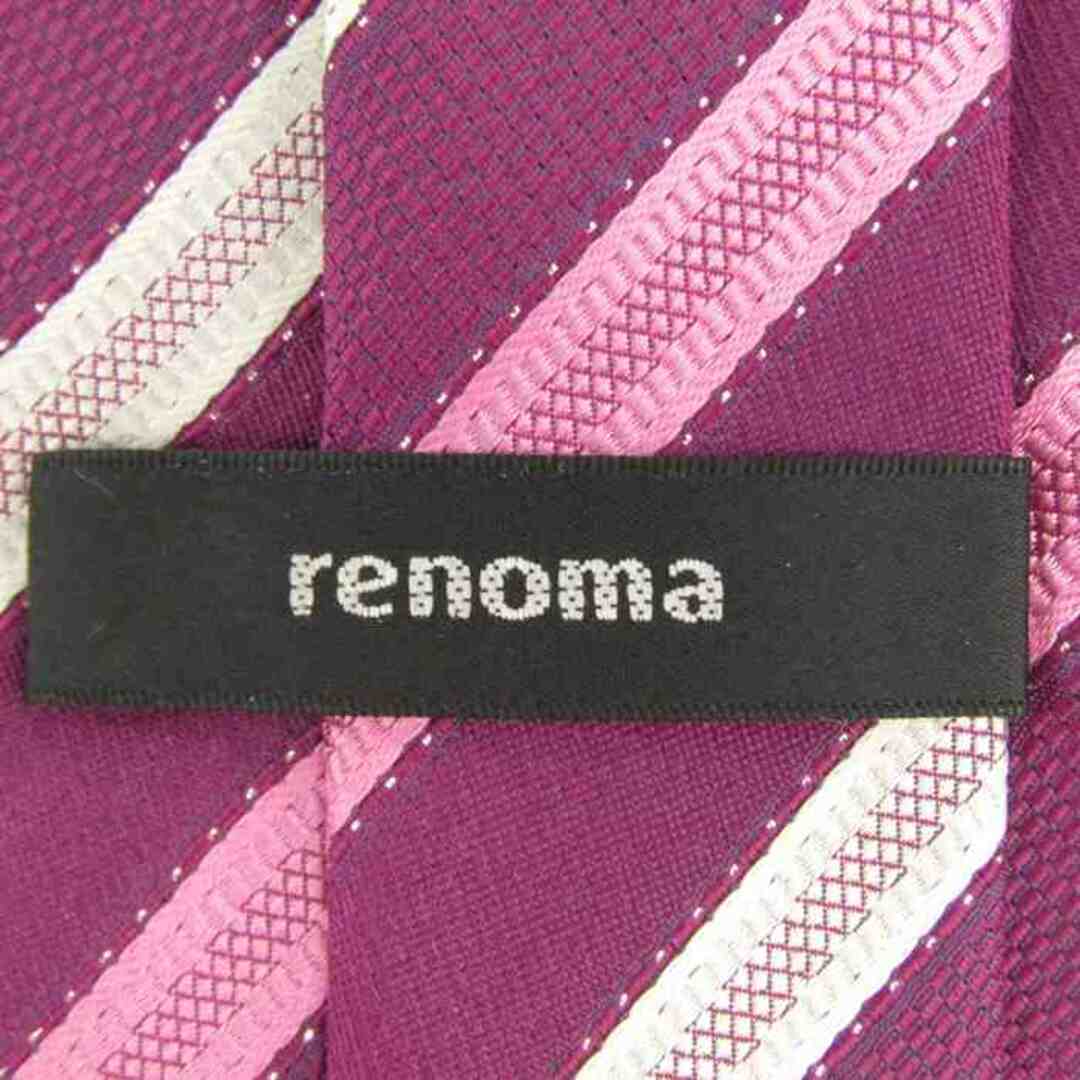 RENOMA(レノマ)のレノマ ブランドネクタイ ストライプ柄 グラデーション シルク メンズ ピンク renoma メンズのファッション小物(ネクタイ)の商品写真