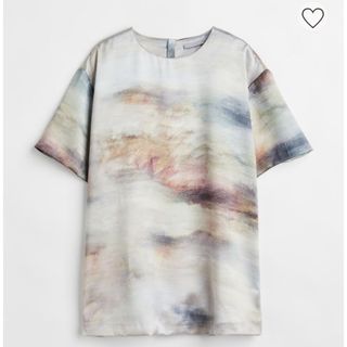 エイチアンドエム(H&M)のH&M オーバーサイズサテンブラウス(シャツ/ブラウス(長袖/七分))