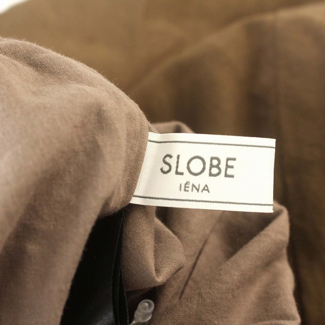 SLOBE IENA(スローブイエナ)のイエナ SLOBE IENA 23SS ロング スカート シルク混 フレア 茶 レディースのスカート(ロングスカート)の商品写真