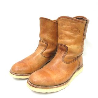 レッドウィング(REDWING)のレッドウィング 866 緑犬タグ アイリッシュセッター ペコス  ブーツ 茶 7(ブーツ)