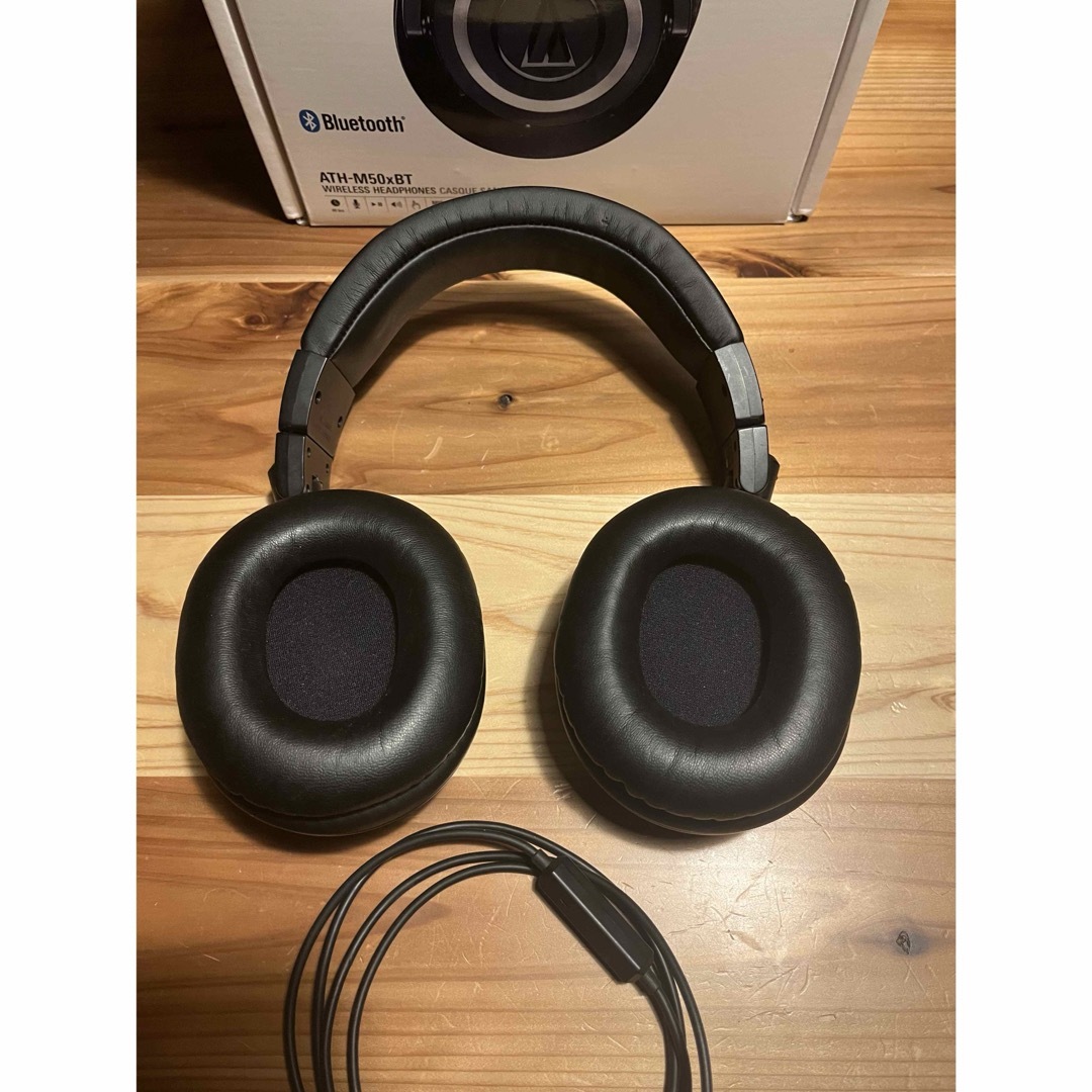 audio-technica(オーディオテクニカ)の【状態優良 完動品】 audio−technica ATH-M50XBT スマホ/家電/カメラのオーディオ機器(ヘッドフォン/イヤフォン)の商品写真