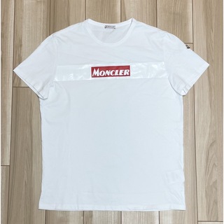 ［極美品］モンクレール　ロゴプリントTシャツ　ホワイト　XXL