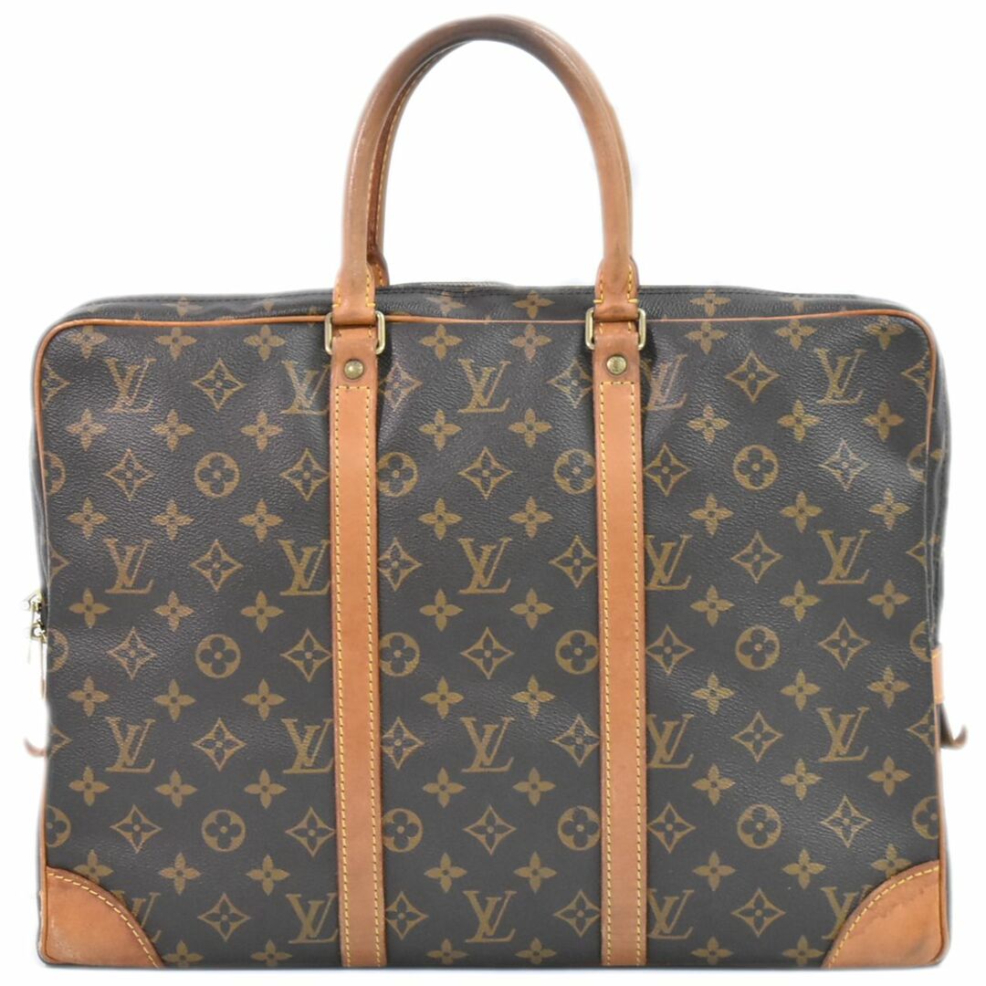 LOUIS VUITTON(ルイヴィトン)の本物 ルイヴィトン LOUIS VUITTON LV ポルトドキュマン ヴォワヤージュ モノグラム ビジネスバッグ ハンドバッグ ブラウン M53361 ビトン バッグ 中古	 メンズのバッグ(ビジネスバッグ)の商品写真