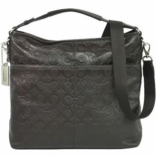 コーチ(COACH)の本物 コーチ COACH 2WAY ショルダーバッグ ハンドバッグ ポシェット レザー ブラウン 70249 バッグ 中古(ショルダーバッグ)