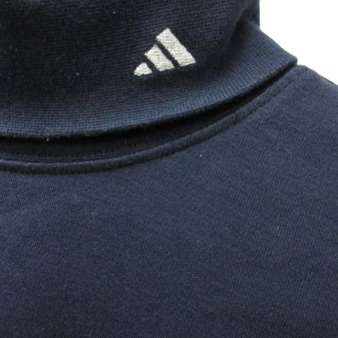 adidas(アディダス)のアディダス adidas タートルネック カットソー  長袖 紺 ■GY31 メンズのトップス(Tシャツ/カットソー(七分/長袖))の商品写真