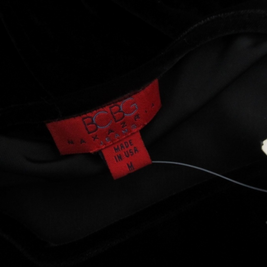 BCBGMAXAZRIA(ビーシービージーマックスアズリア)のBCBGMAXAZRIA タグ付き 黒 カットソー Tシャツ 黒 M ■GY31 レディースのトップス(カットソー(長袖/七分))の商品写真