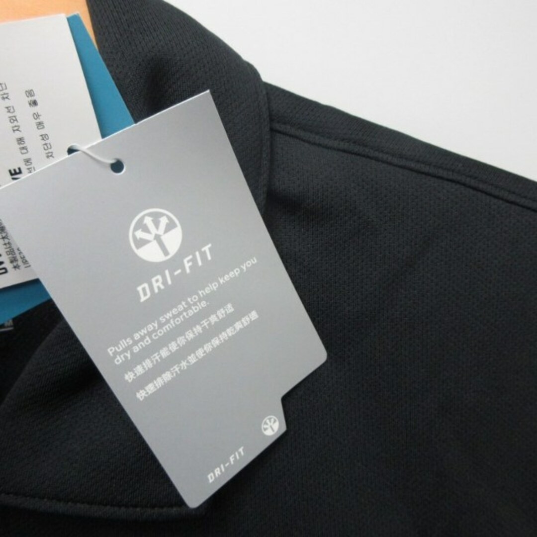 NIKE(ナイキ)のナイキ NIKE タグ付き ポロシャツ カットソー 半袖 黒 M ■GY31 メンズのトップス(ポロシャツ)の商品写真