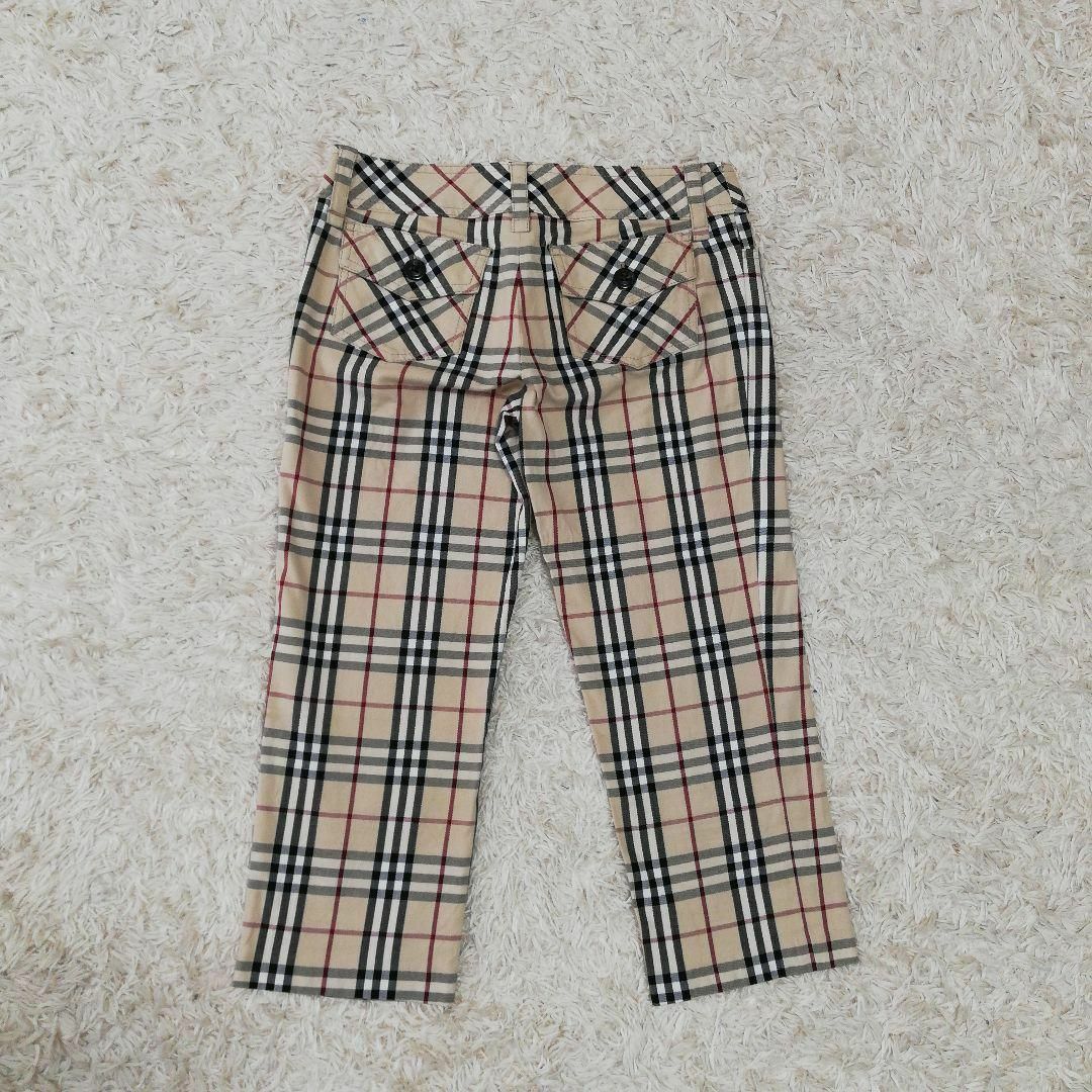 BURBERRY BLUE LABEL(バーバリーブルーレーベル)のBURBERRY　ノバチェック　パンツ　ズボン　クロップド丈　XS　バーバリー レディースのパンツ(カジュアルパンツ)の商品写真