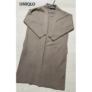 UNIQLO - UNIQLO ユニクロ スフレヤーンニットコート ロングコート Lサイズ