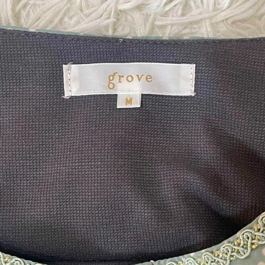 grove(グローブ)のgrove  グローブ　レディース　半袖　カットソー　チュニック　ワンピース風 レディースのトップス(チュニック)の商品写真