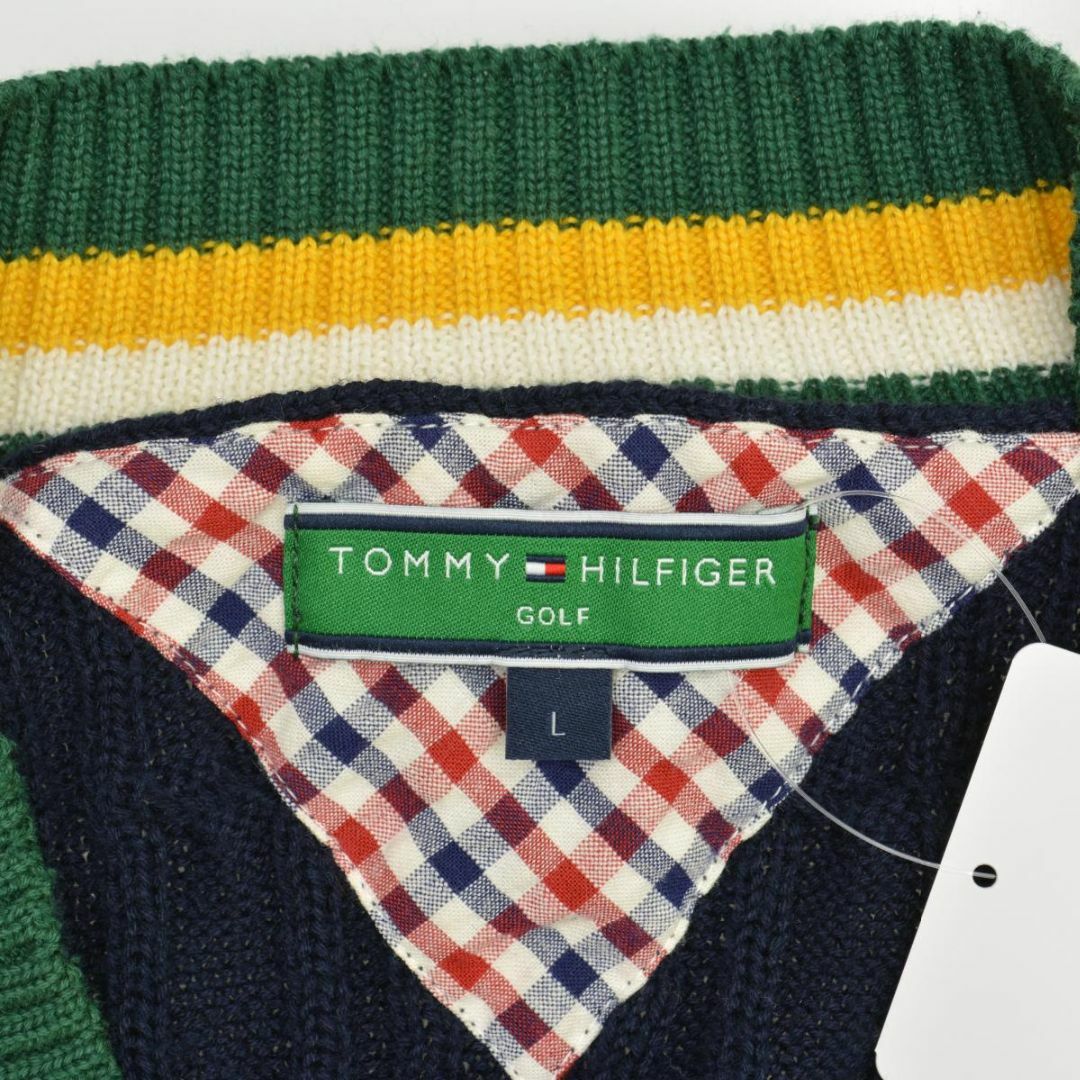 TOMMY HILFIGER(トミーヒルフィガー)の【TOMMYHILFIGER】GOLF スクール チルデン長袖ニットセーター メンズのトップス(ニット/セーター)の商品写真