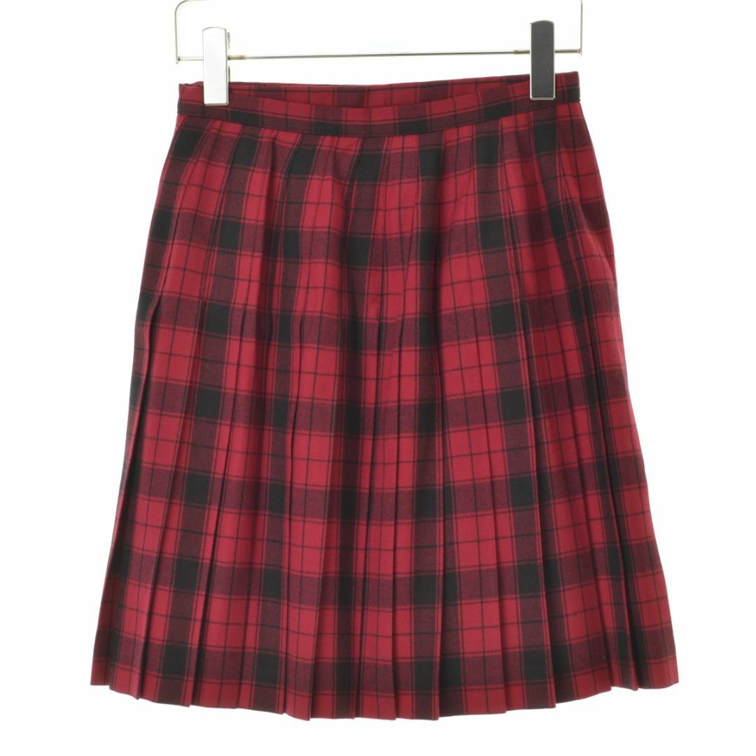 LAURA ASHLEY(ローラアシュレイ)の【Lauraashley】ウールチェックプリーツ ラップ巻スカート レディースのスカート(ひざ丈スカート)の商品写真