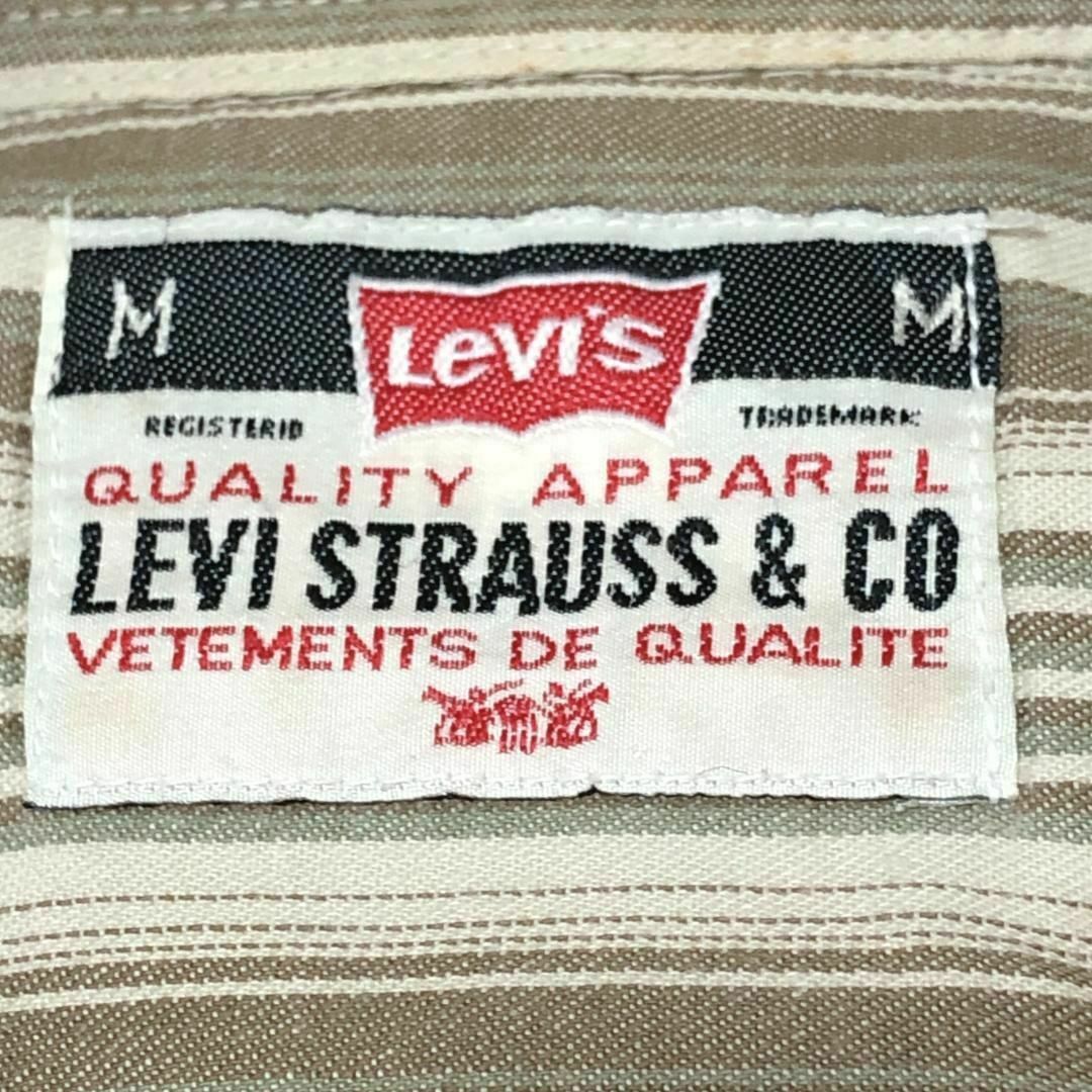 Levi's(リーバイス)のLevi's 長袖シャツ ストライプ 胸ポケット ロゴタグ US古着n56① メンズのトップス(シャツ)の商品写真