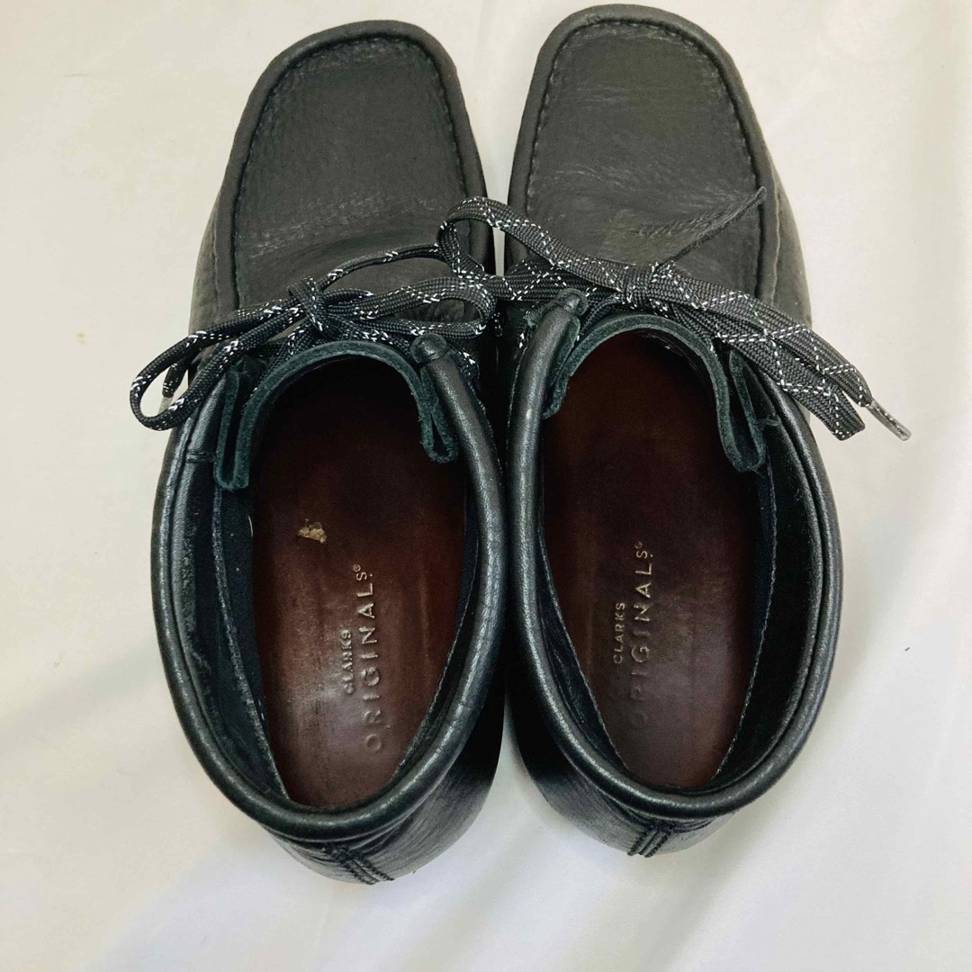 Clarks(クラークス)のClarks クラークス　ワラビー　GORE-TEX ゴアテックス　レザー　黒 メンズの靴/シューズ(スリッポン/モカシン)の商品写真