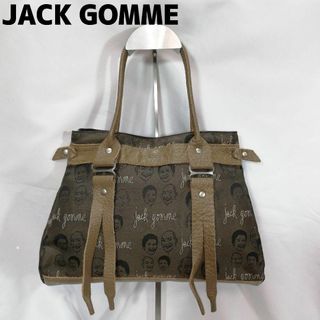 ジャックゴム(Jack Gomme)のJACK GOMME ジャックゴム　バッグ　フランス　フェイス柄　総柄　希少(ハンドバッグ)