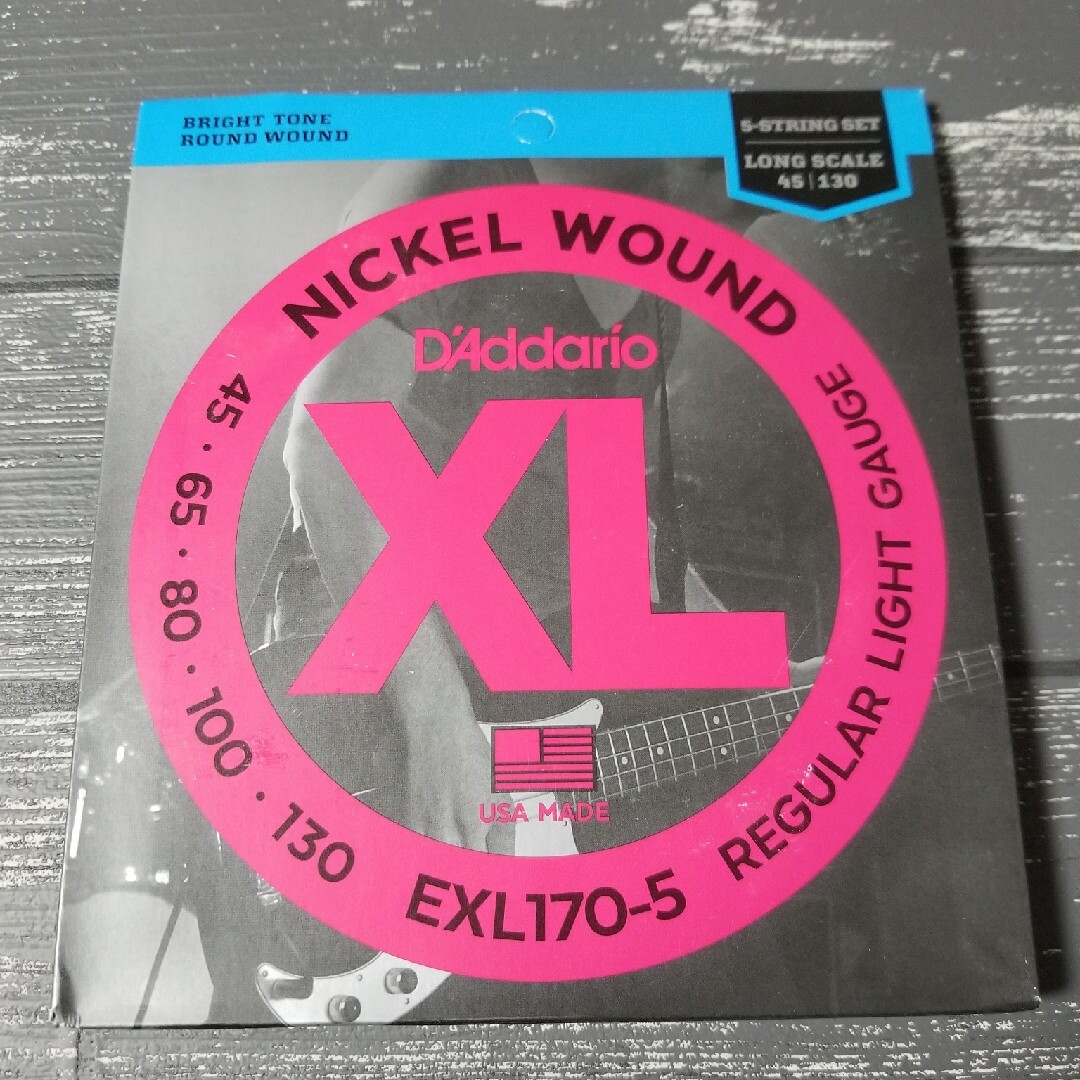 新品　D'Addario ダダリオ ベース弦 ニッケル EXL170-5 楽器のベース(弦)の商品写真