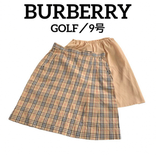 バーバリー(BURBERRY)のBURBERRY GOLF バーバリー ノバチェック プリーツ 台形 スカート(ひざ丈スカート)