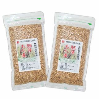 自然栽培 胚芽もち麦 (400g)Ｘ２袋★熊本県産★無肥料・無農薬・自家採取★(米/穀物)