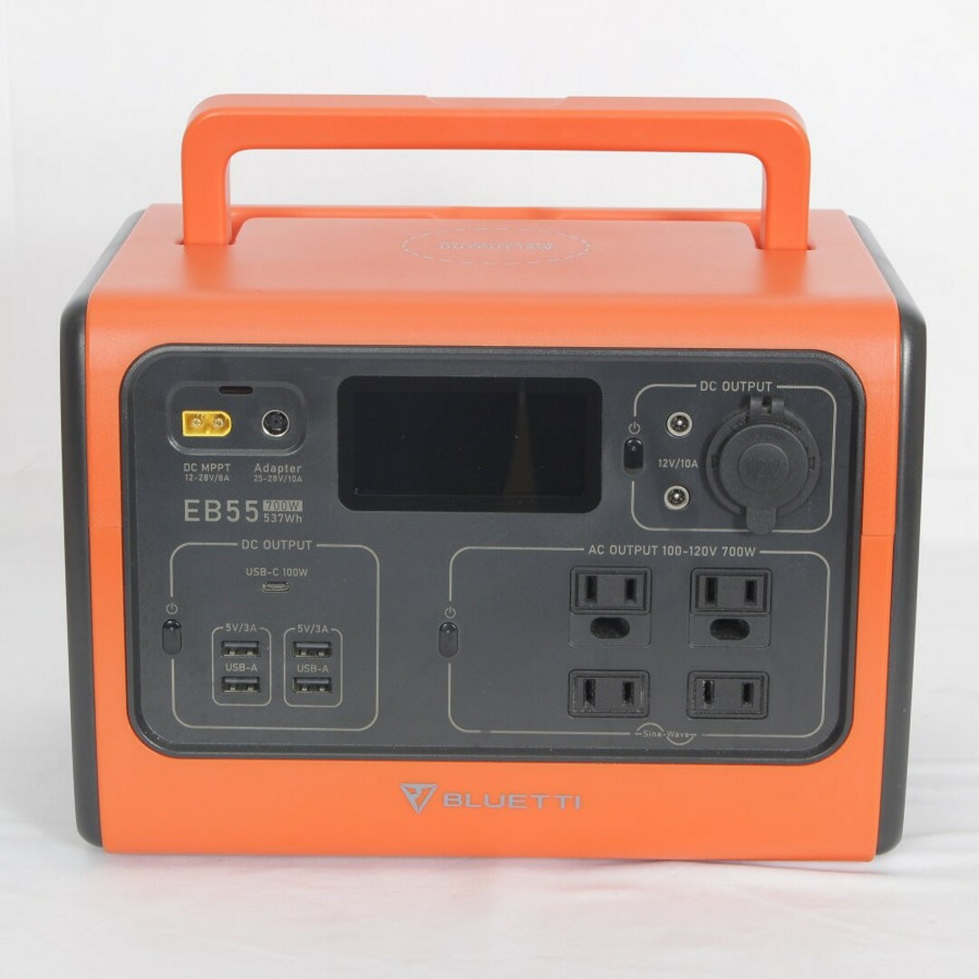 BLUETTI EB55 オレンジ 537Wh｜700W 小型ポータブル電源 蓄電池 非常用電源 ブルーティ 本体 スポーツ/アウトドアのアウトドア(その他)の商品写真