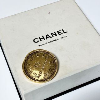 シャネル(CHANEL)のCHANEL シャネル カンボン ゴールド ヴィンテージ ブローチ☆(ブローチ/コサージュ)