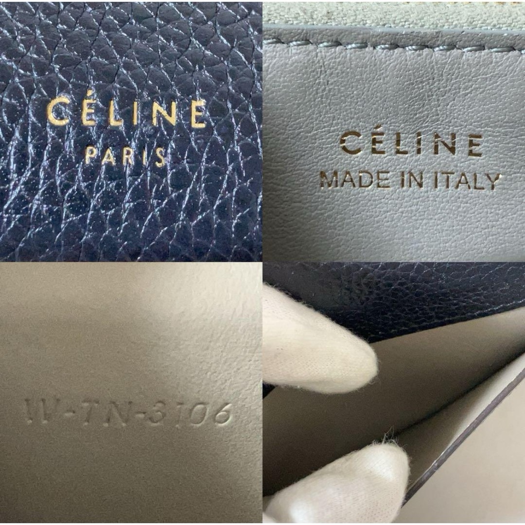 CEFINE(セフィーヌ)のCELINE ラージ フラップウォレット マルチファンクション 長財布 紺 レディースのファッション小物(財布)の商品写真