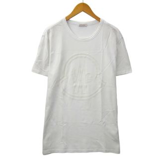 MONCLER - モンクレール クルーネック フロッキー プリント 半袖 Tシャツ XL