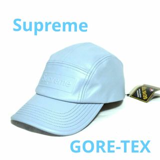 シュプリーム(Supreme)の212　新品　シュプリーム　レザーキャップ　ブルーグレー GORE-TEX(キャップ)