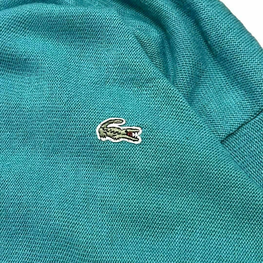 LACOSTE(ラコステ)の80sCHEMISELACOSTE ニットセーター フランス製ロゴ刺繍50Z① メンズのトップス(ニット/セーター)の商品写真