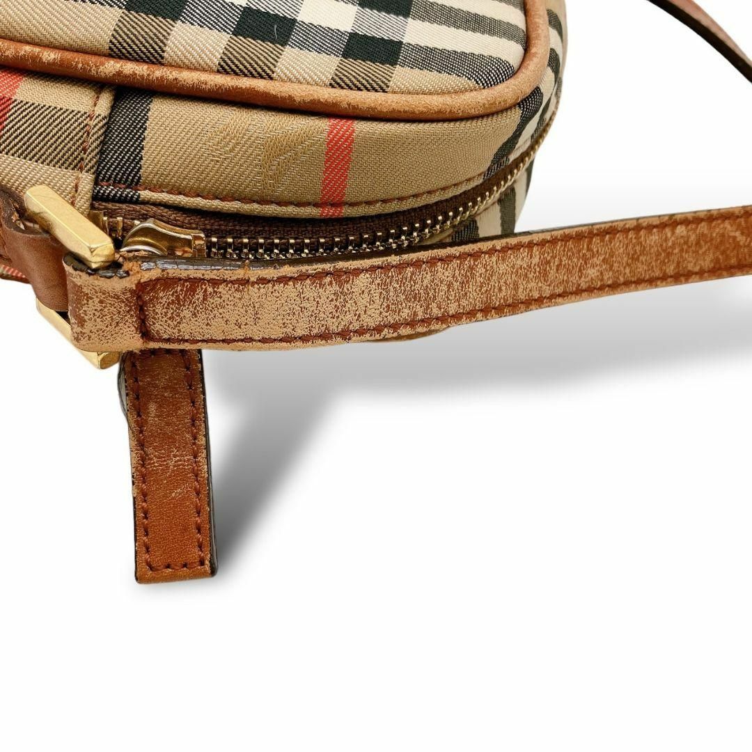 BURBERRY(バーバリー)のBurberry ショルダーバッグ カメラバッグ ノバチェック ホース ブラウン レディースのバッグ(ショルダーバッグ)の商品写真