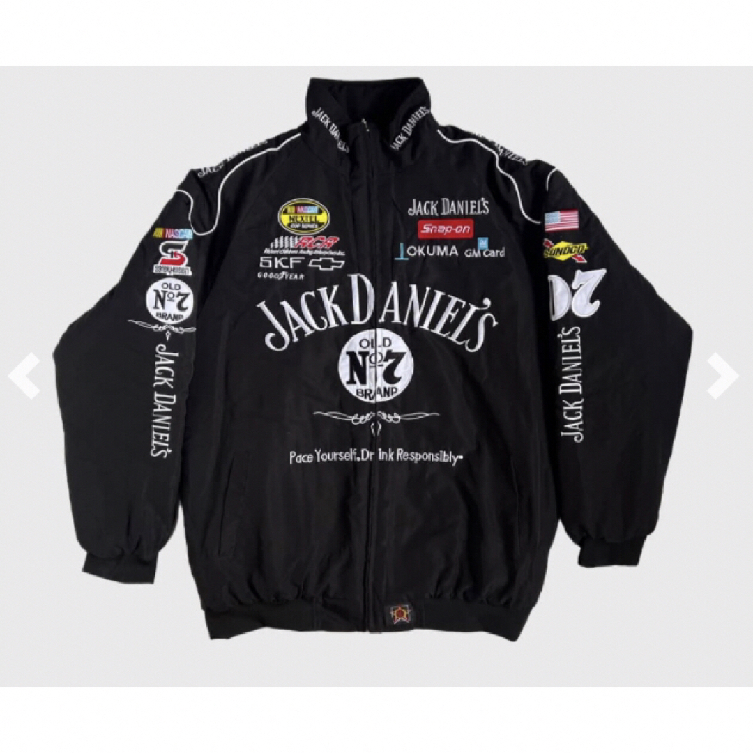 VINTAGE(ヴィンテージ)の新品 サイズ2XL ジャックダニエル レーシングジャケット JH DESIGN メンズのジャケット/アウター(ライダースジャケット)の商品写真