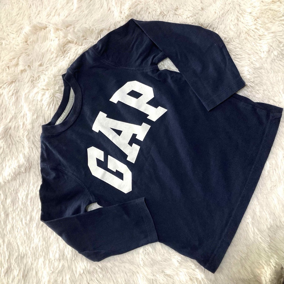 GAP Kids(ギャップキッズ)のデカロゴ　長袖Tシャツ　3点セット　まとめ売り　ＧAP エドウィン キッズ/ベビー/マタニティのキッズ服男の子用(90cm~)(Tシャツ/カットソー)の商品写真